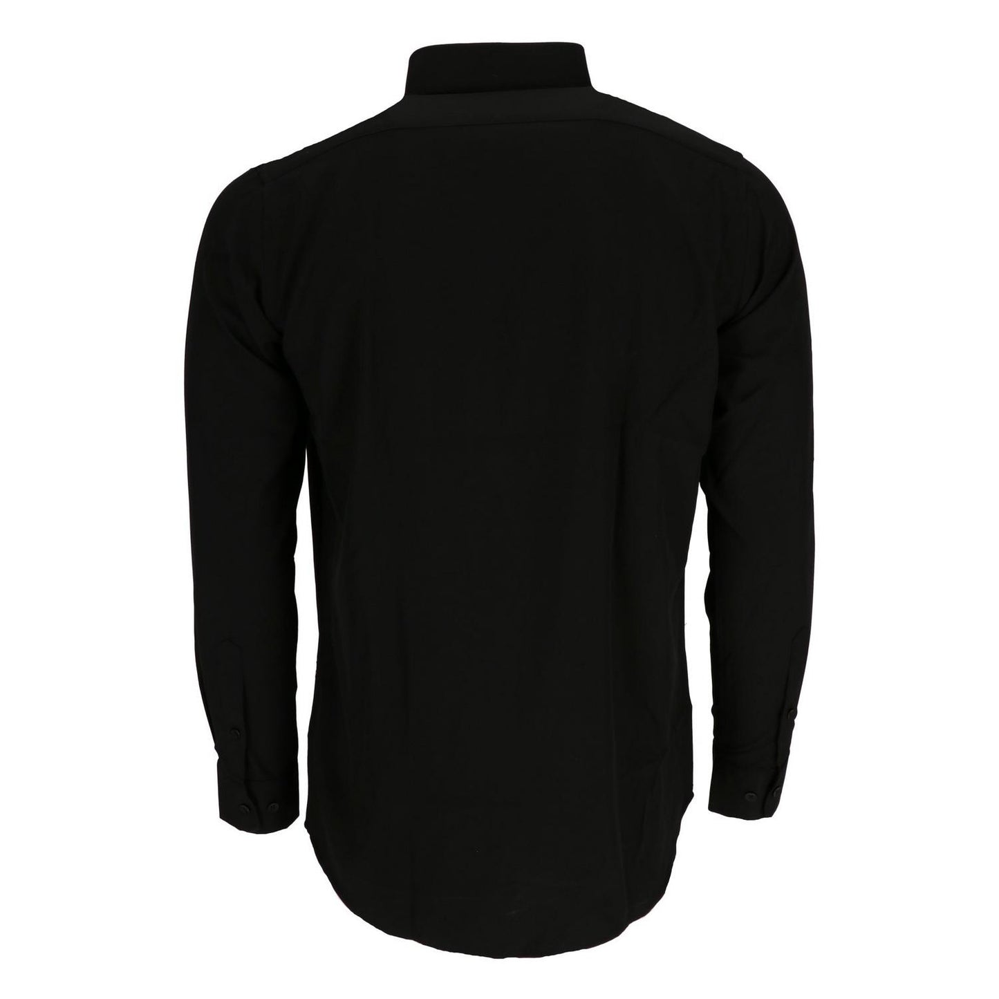 Black - Back - Scotch And Soda Mens Oxford Long-Sleeved Shirt