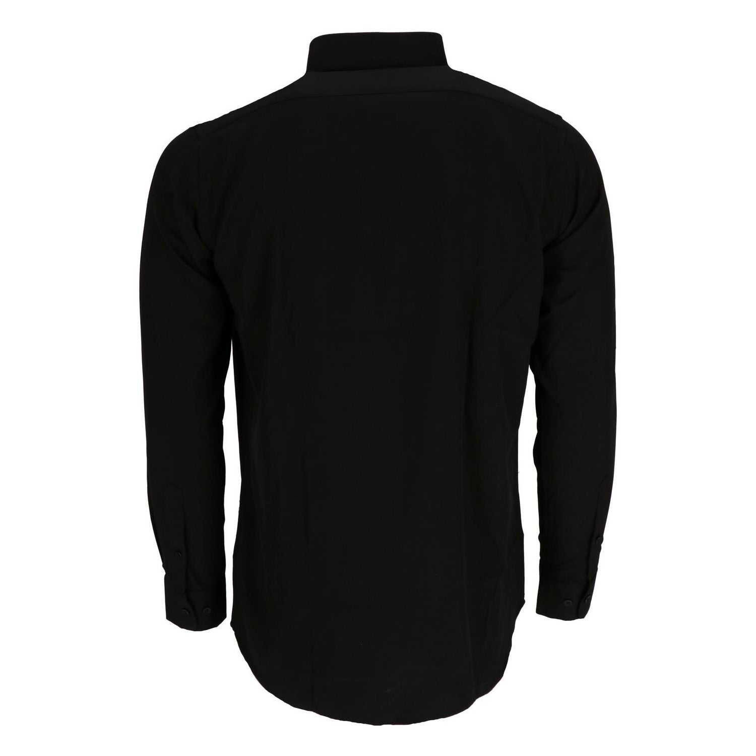 Black - Back - Scotch And Soda Mens Oxford Long-Sleeved Shirt