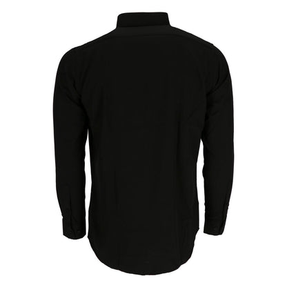 Black - Back - Scotch And Soda Mens Oxford Long-Sleeved Shirt