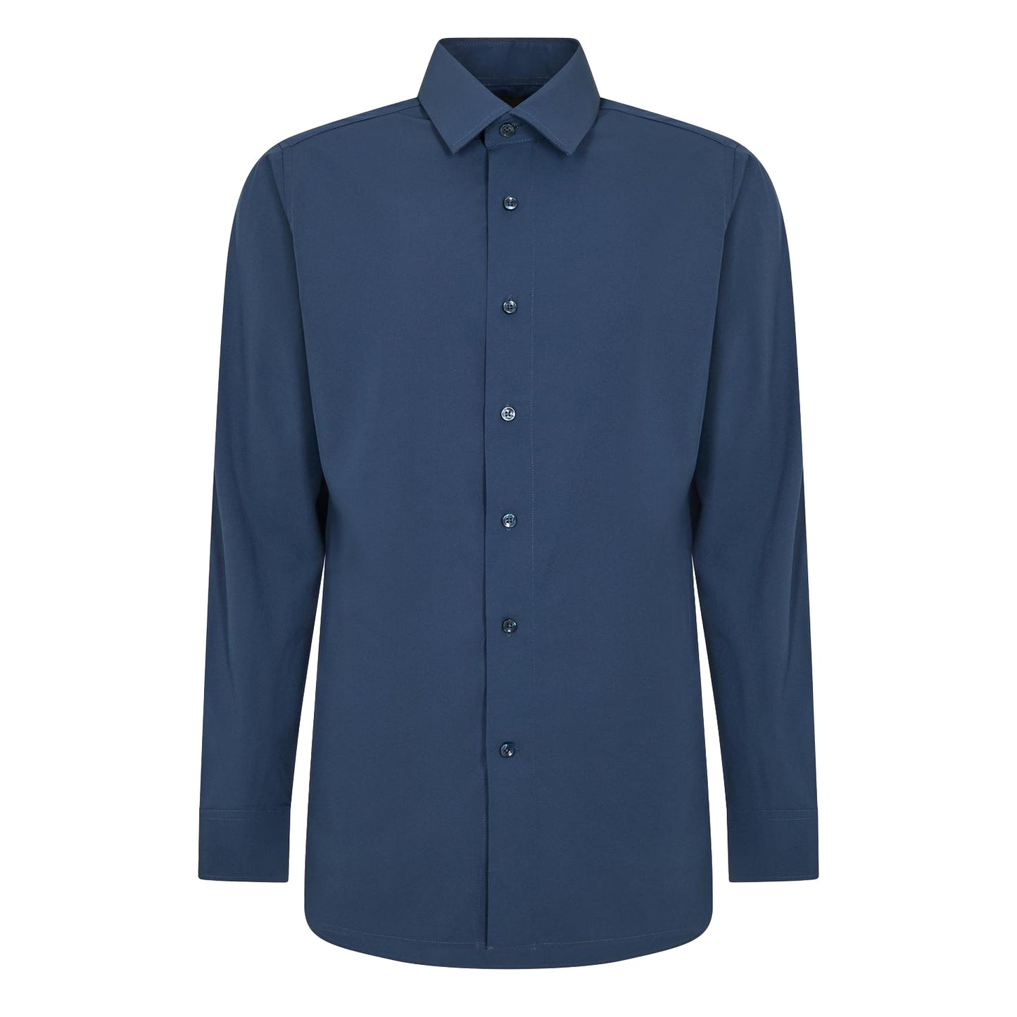 Navy - Front - Scotch And Soda Mens Oxford Long-Sleeved Shirt