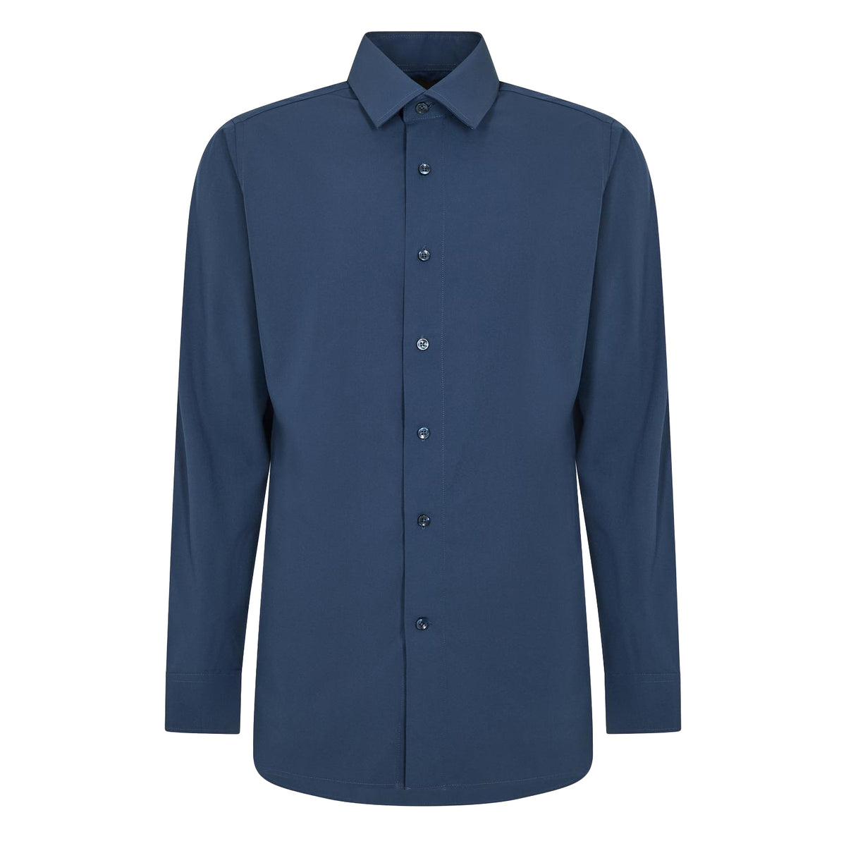 Navy - Front - Scotch And Soda Mens Oxford Long-Sleeved Shirt
