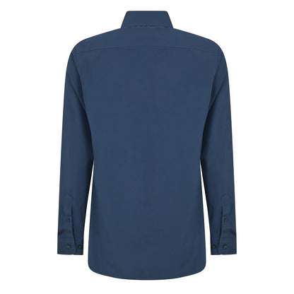 Navy - Back - Scotch And Soda Mens Oxford Long-Sleeved Shirt