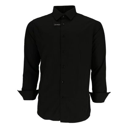 Black - Front - Scotch And Soda Mens Oxford Long-Sleeved Shirt