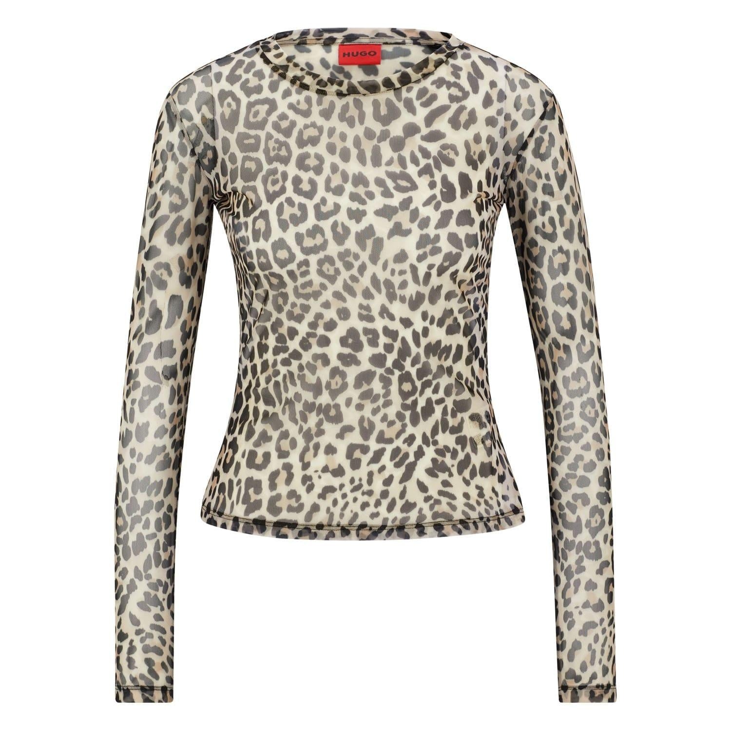 Multicoloured - Front - Hugo Womens-Ladies Diralina 2 Long-Sleeved Top