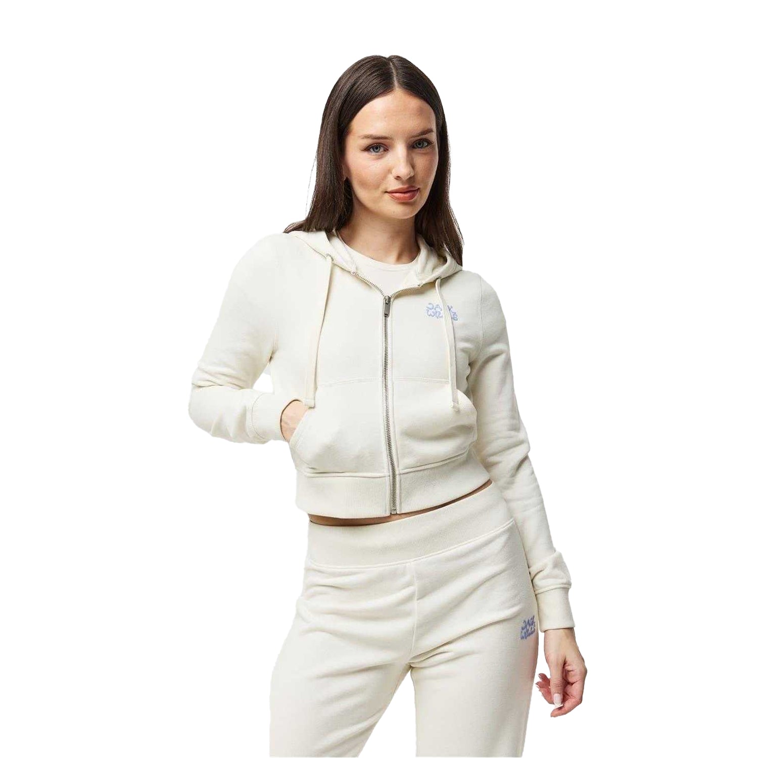 Vintage White - Lifestyle - Jack Wills Womens-Ladies Full Zip Hoodie