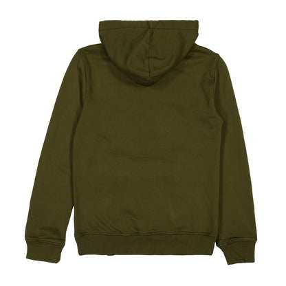 Olive Green - Back - G-Star Childrens-Kids Drawstring Hoodie