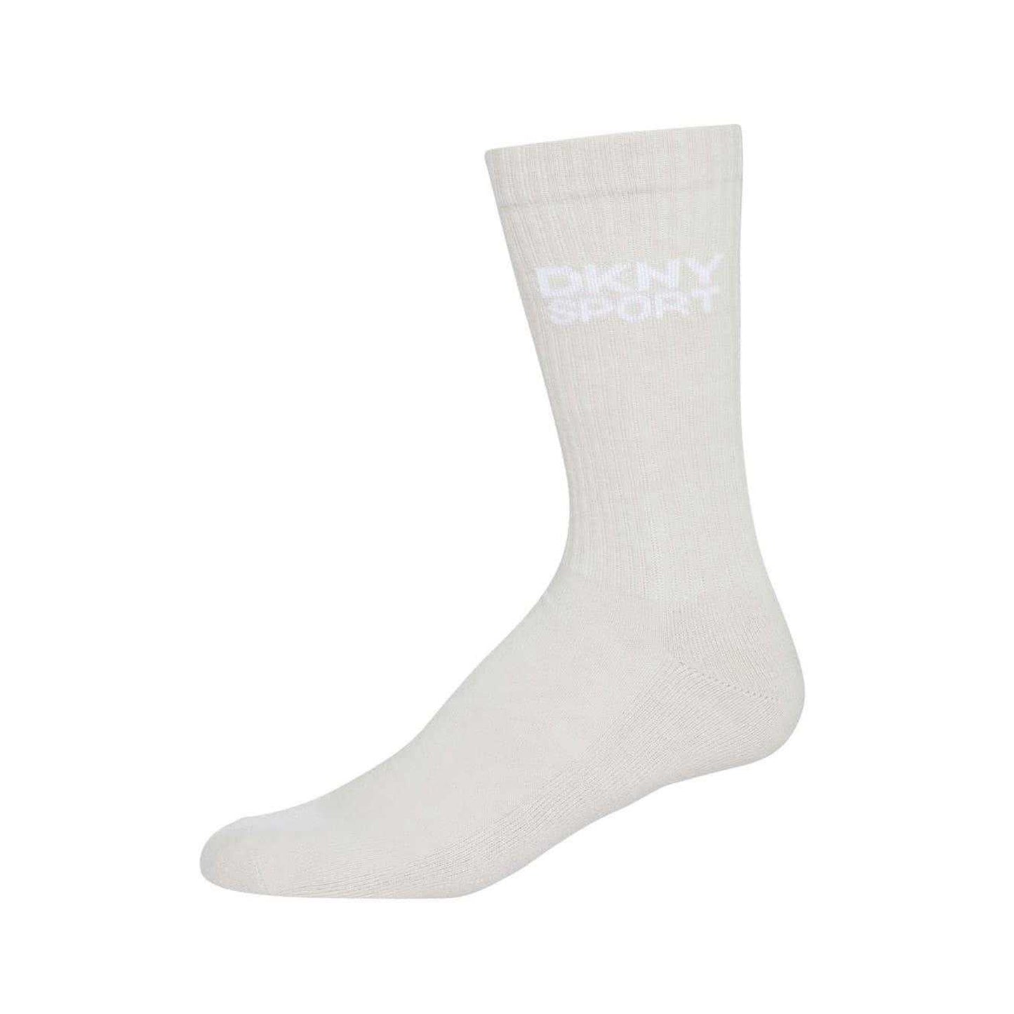 Black-White-Grey - Lifestyle - DKNY Mens Radde Logo Sports Socks (Pack of 6)
