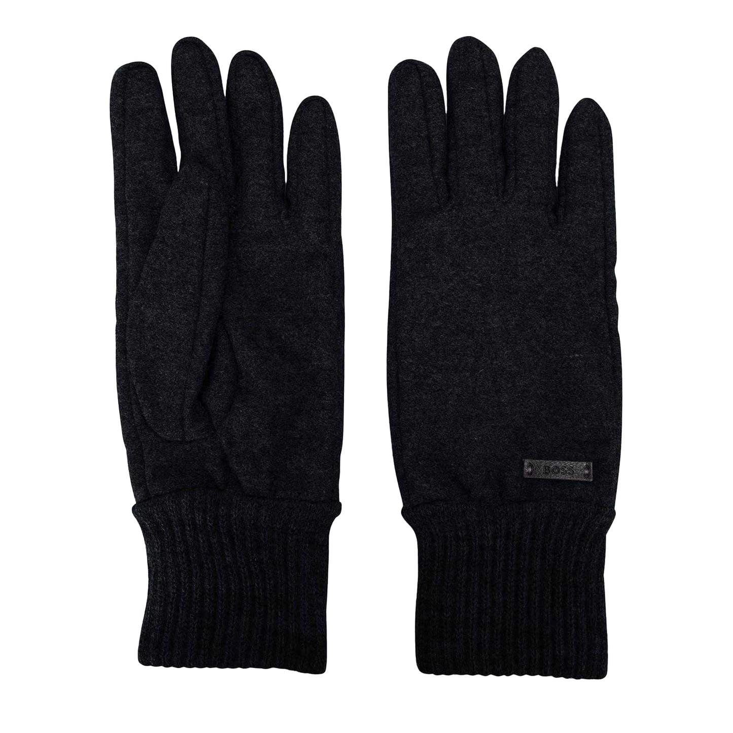 Black - Side - Boss Kalsper Wool Blend Gloves