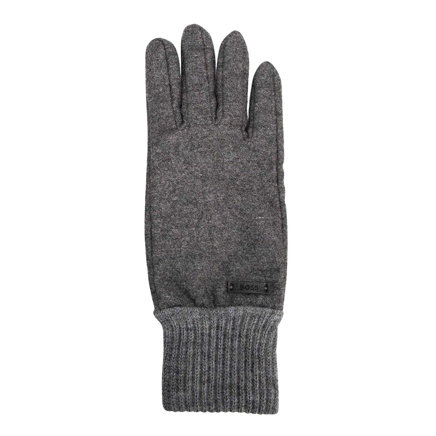Grey - Front - Boss Kalsper Wool Blend Gloves
