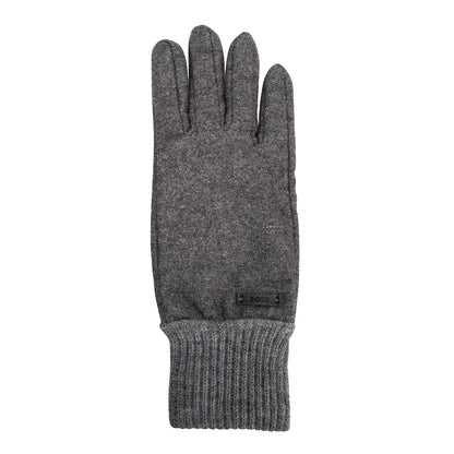 Grey - Front - Boss Kalsper Wool Blend Gloves