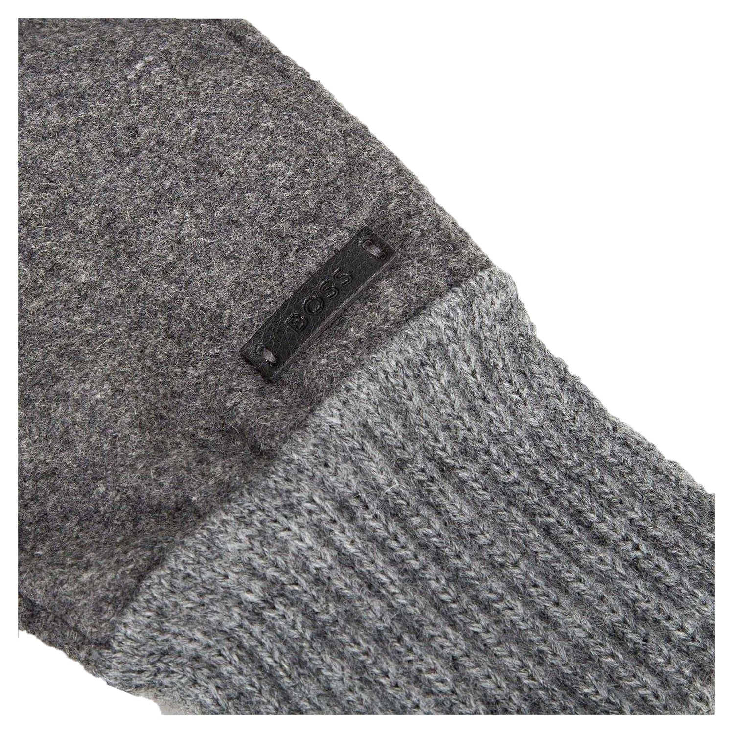 Grey - Side - Boss Kalsper Wool Blend Gloves