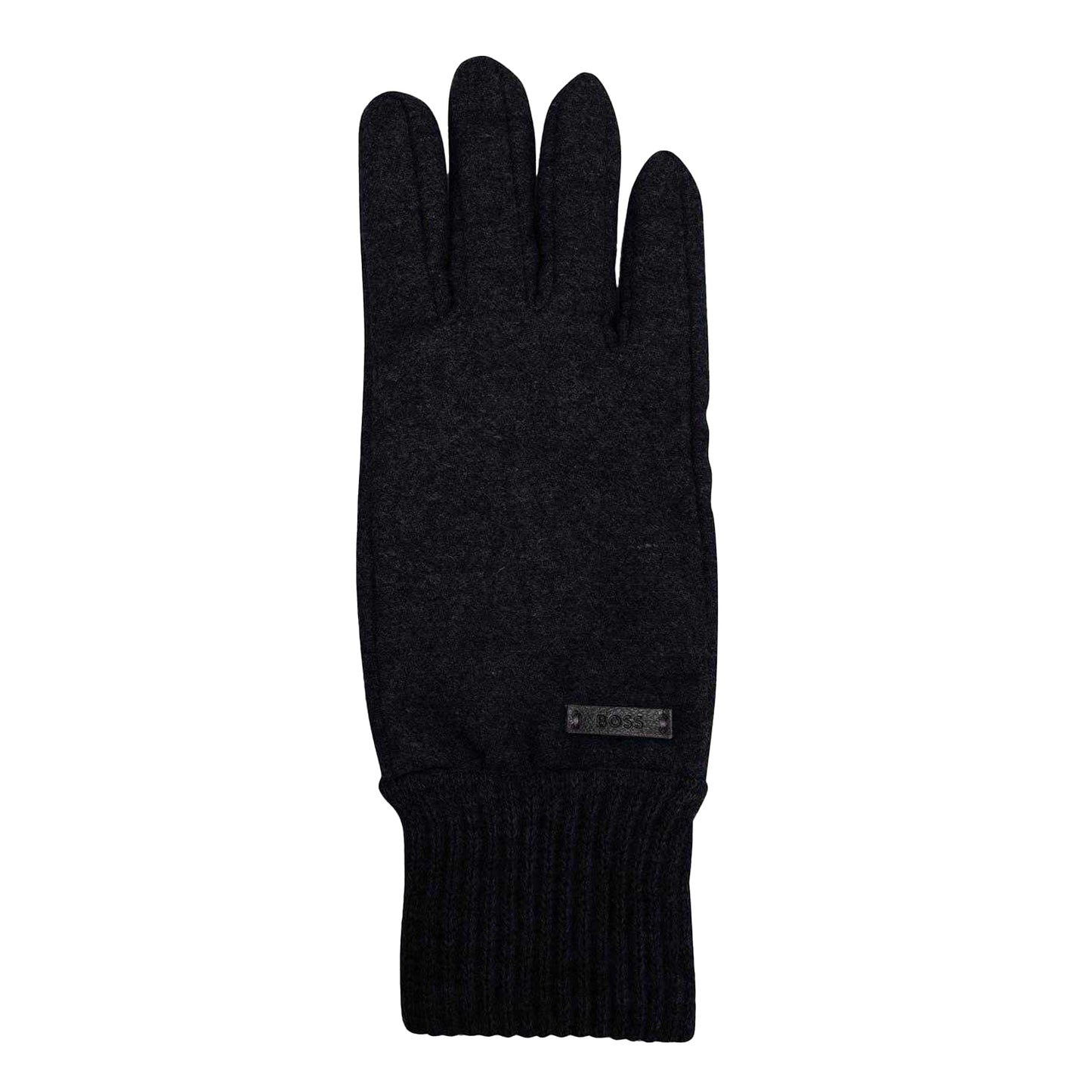 Black - Front - Boss Kalsper Wool Blend Gloves