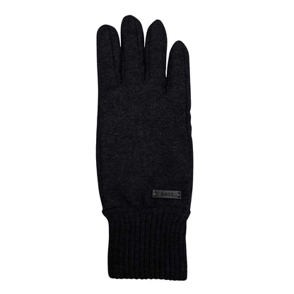 Black - Front - Boss Kalsper Wool Blend Gloves