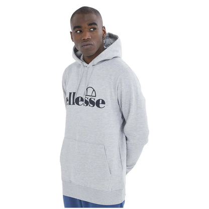 Grey Marl - Lifestyle - Ellesse Mens Logo Hoodie