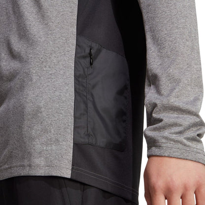 Grey Melange - Side - Adidas Mens Technical Quarter Zip Top