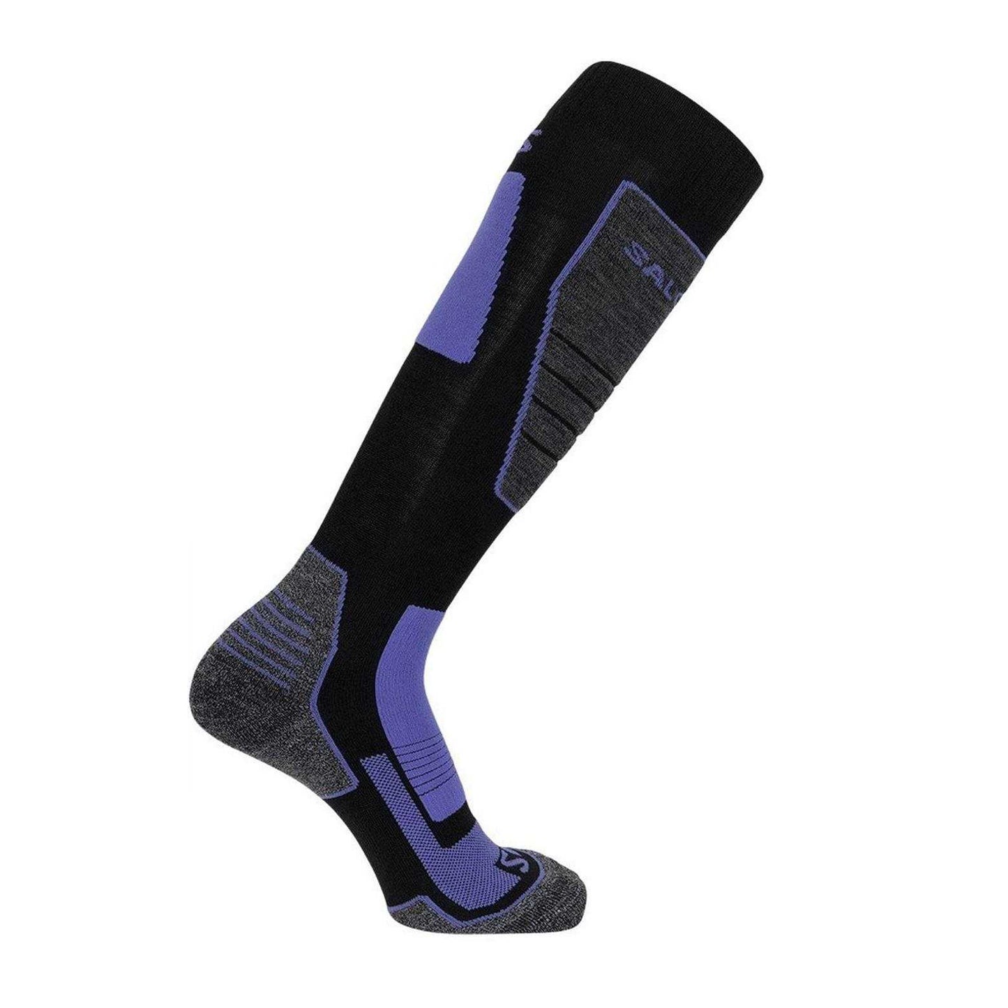 Black - Front - Salomon Womens-Ladies Pro Logo Wool Ski Socks
