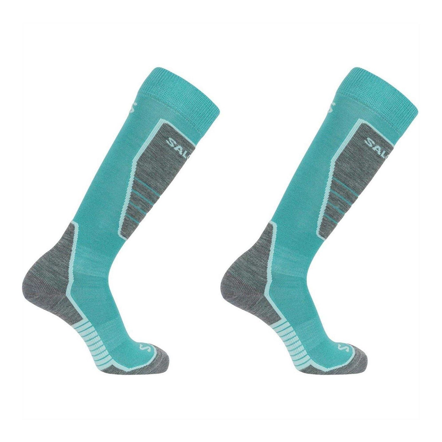 Blue - Front - Salomon Womens-Ladies Cushioned Wool Ski Socks (Pack of 2)