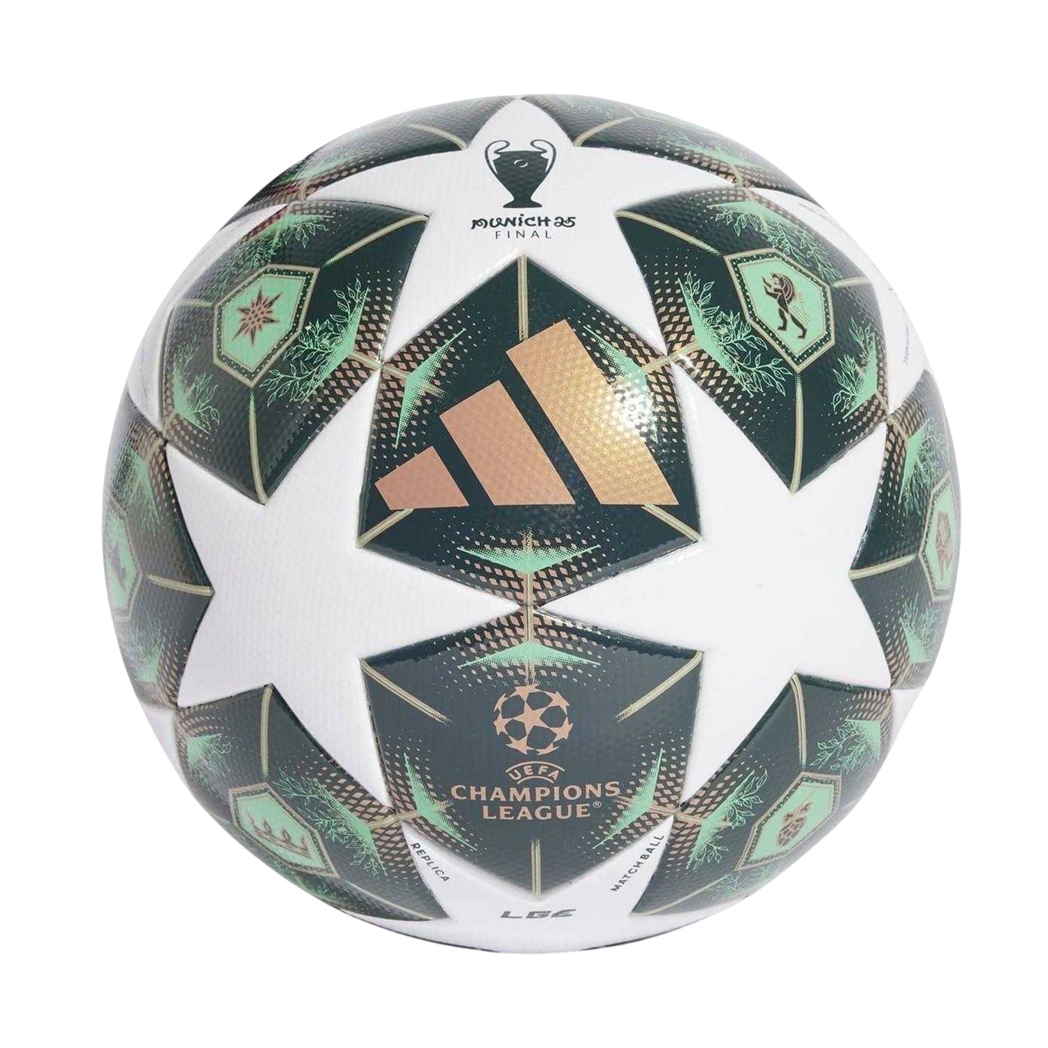 White-Green - Back - Adidas 2024-2025 UEFA Champions League Football