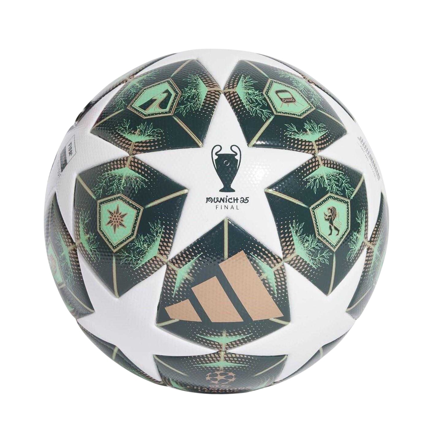 White-Green - Front - Adidas 2024-2025 UEFA Champions League Football