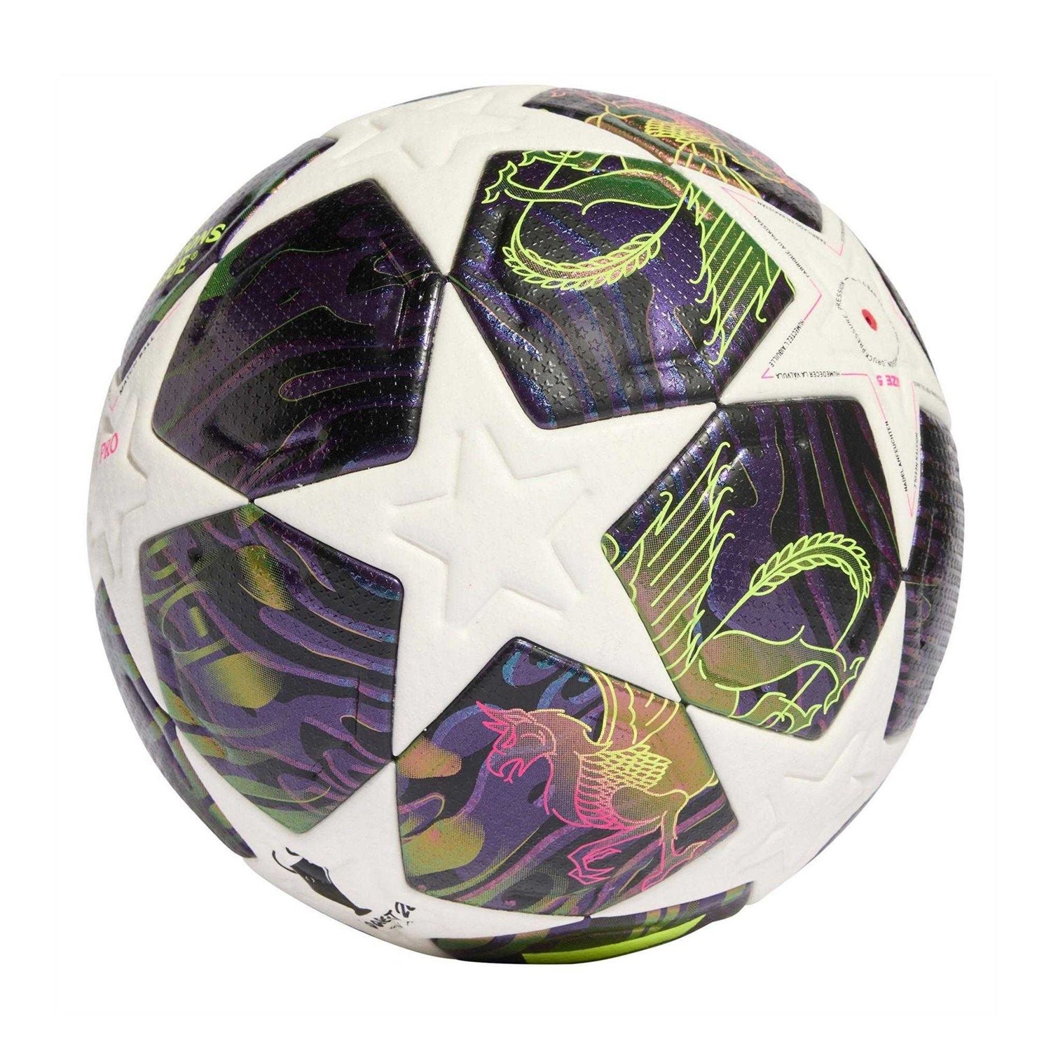 Purple-White - Back - UEFA Champions League Holographic Match Football
