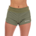 Khaki Green - Front - Skins Womens-Ladies Series-3 Running Shorts