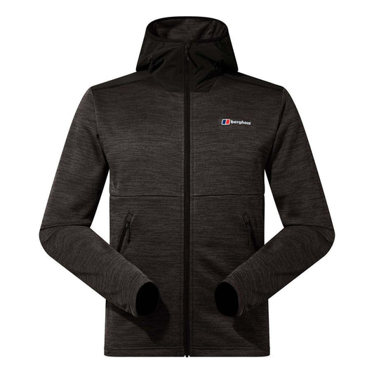 Grey-Black - Front - Berghaus Mens Thraskii Hooded Jacket