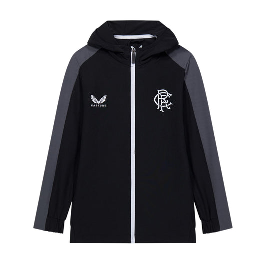 Black - Front - Castore Mens Rangers FC Track Jacket