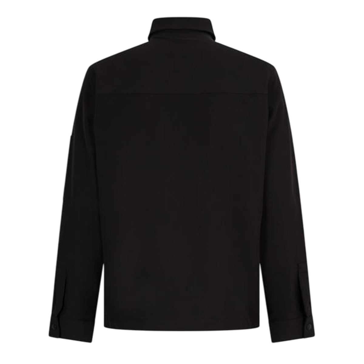 Black - Back - Boss Mens Expedit Oxford Zip Pocket Overshirt