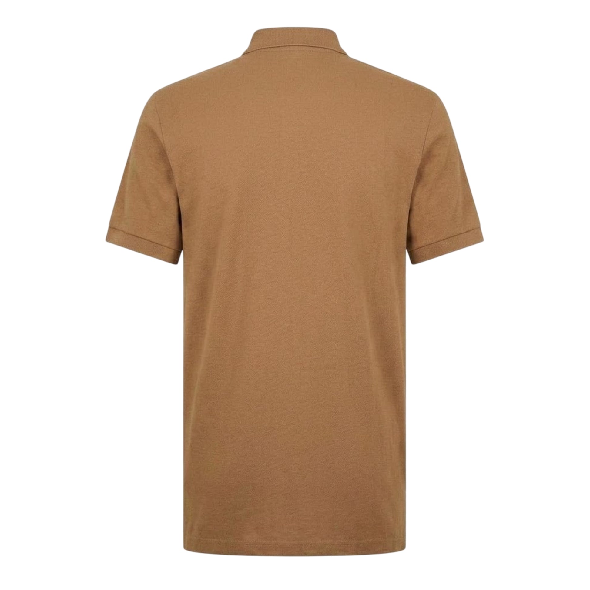 Dark Beige - Back - Boss Mens Pallas Embroidered Logo Cotton Polo Shirt