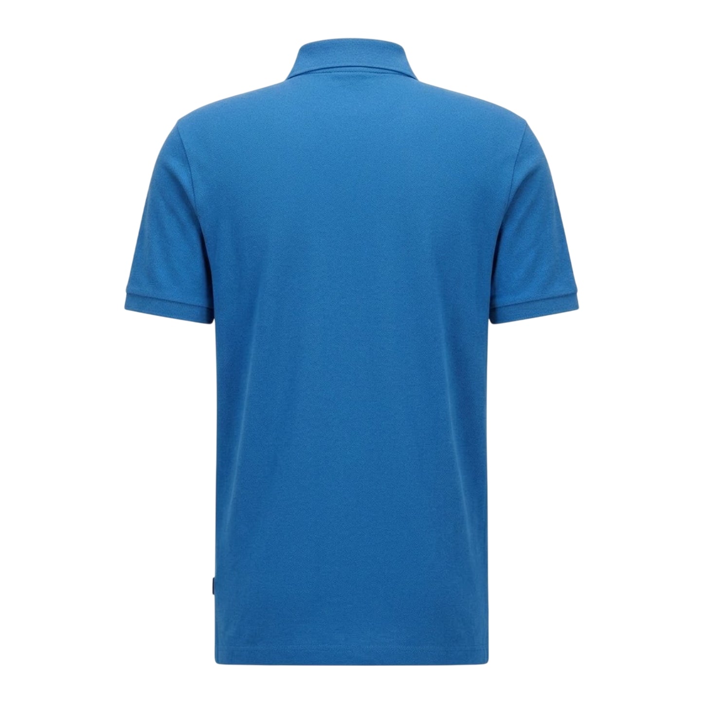 Medium Blue - Back - Boss Mens Pallas Embroidered Logo Cotton Polo Shirt