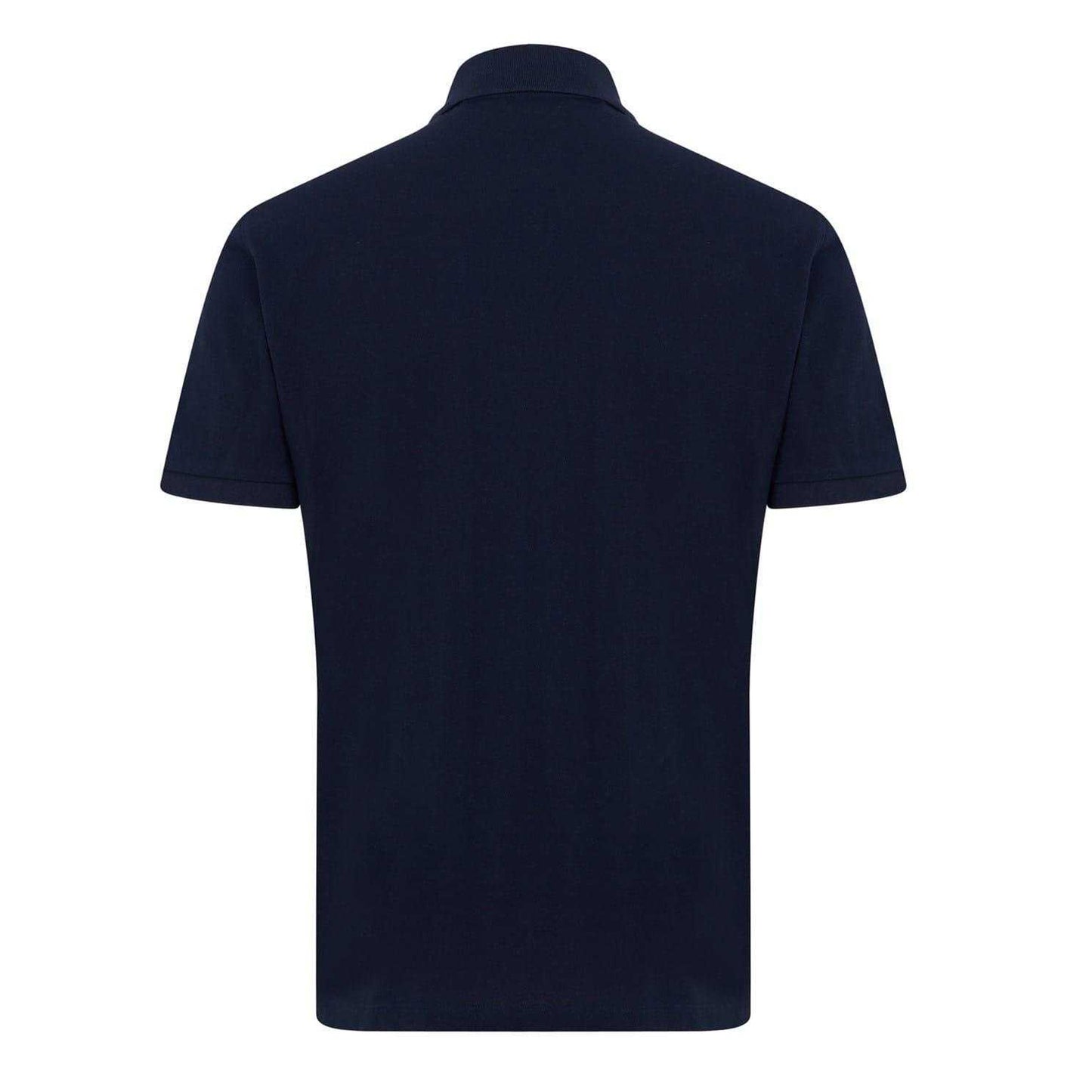 Navy - Back - Boss Mens Pallas Embroidered Logo Cotton Polo Shirt