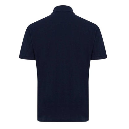 Navy - Back - Boss Mens Pallas Embroidered Logo Cotton Polo Shirt