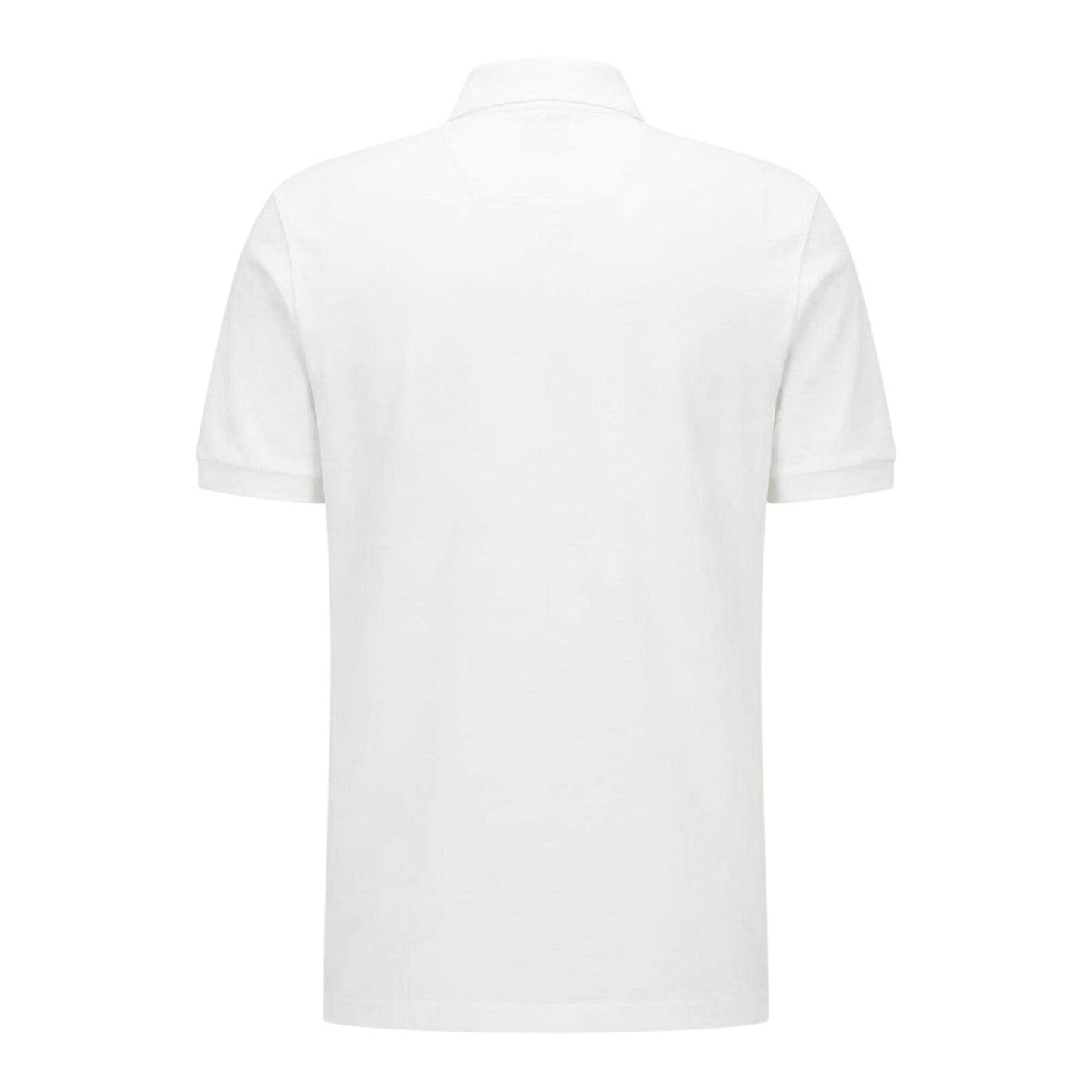 White - Side - Boss Mens Pallas Embroidered Logo Cotton Polo Shirt