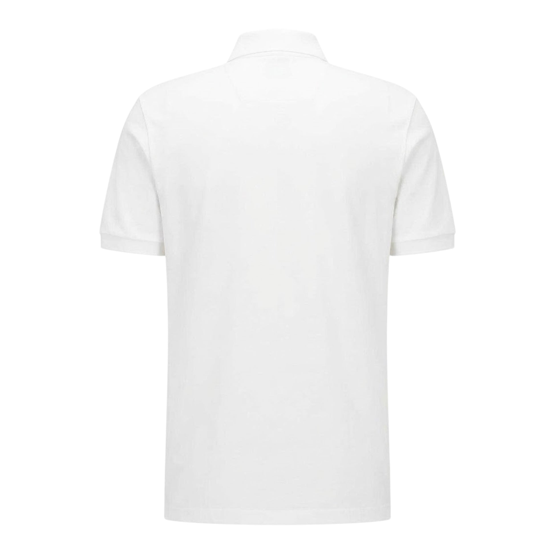 White - Side - Boss Mens Pallas Embroidered Logo Cotton Polo Shirt