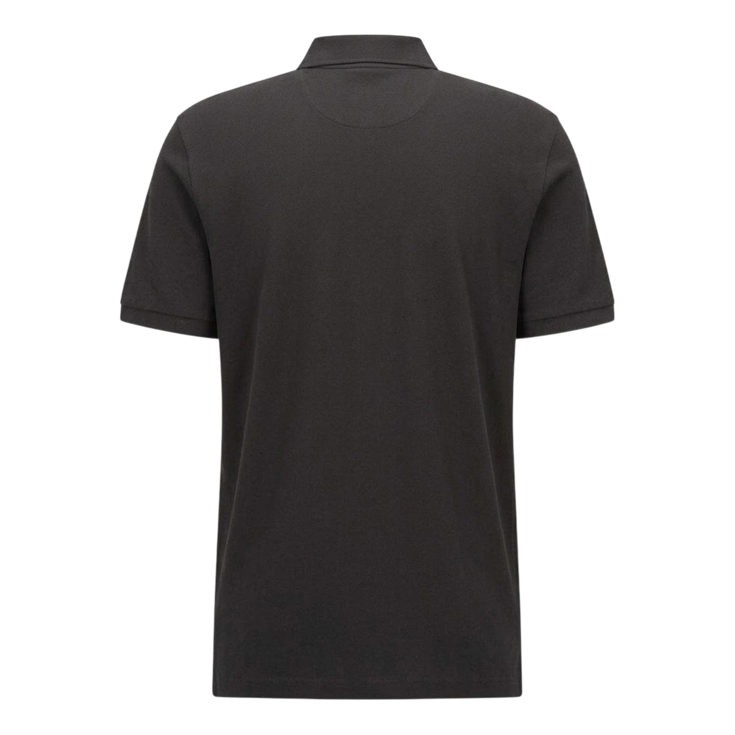 Black - Back - Boss Mens Pallas Embroidered Logo Cotton Polo Shirt