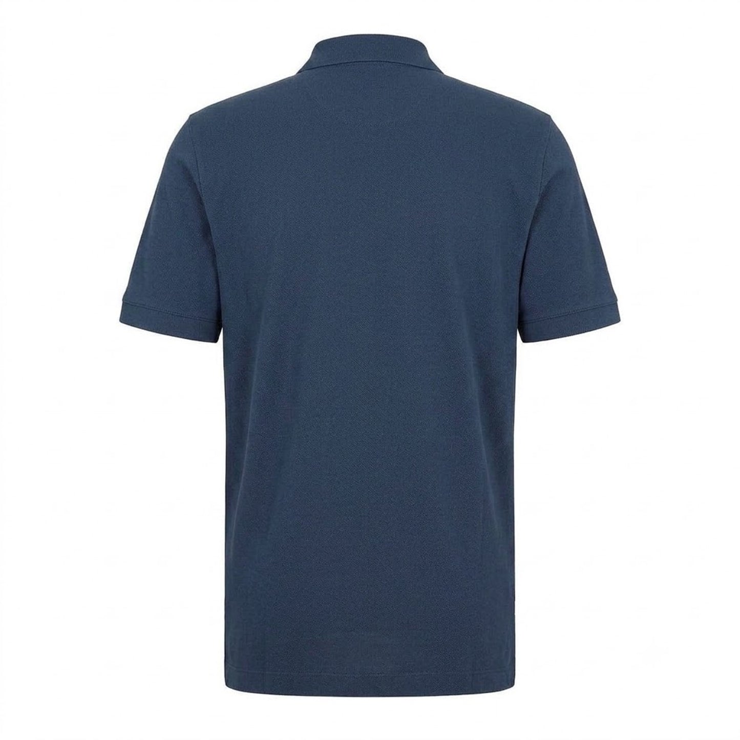 Blue - Back - Boss Mens Pallas Embroidered Logo Cotton Polo Shirt