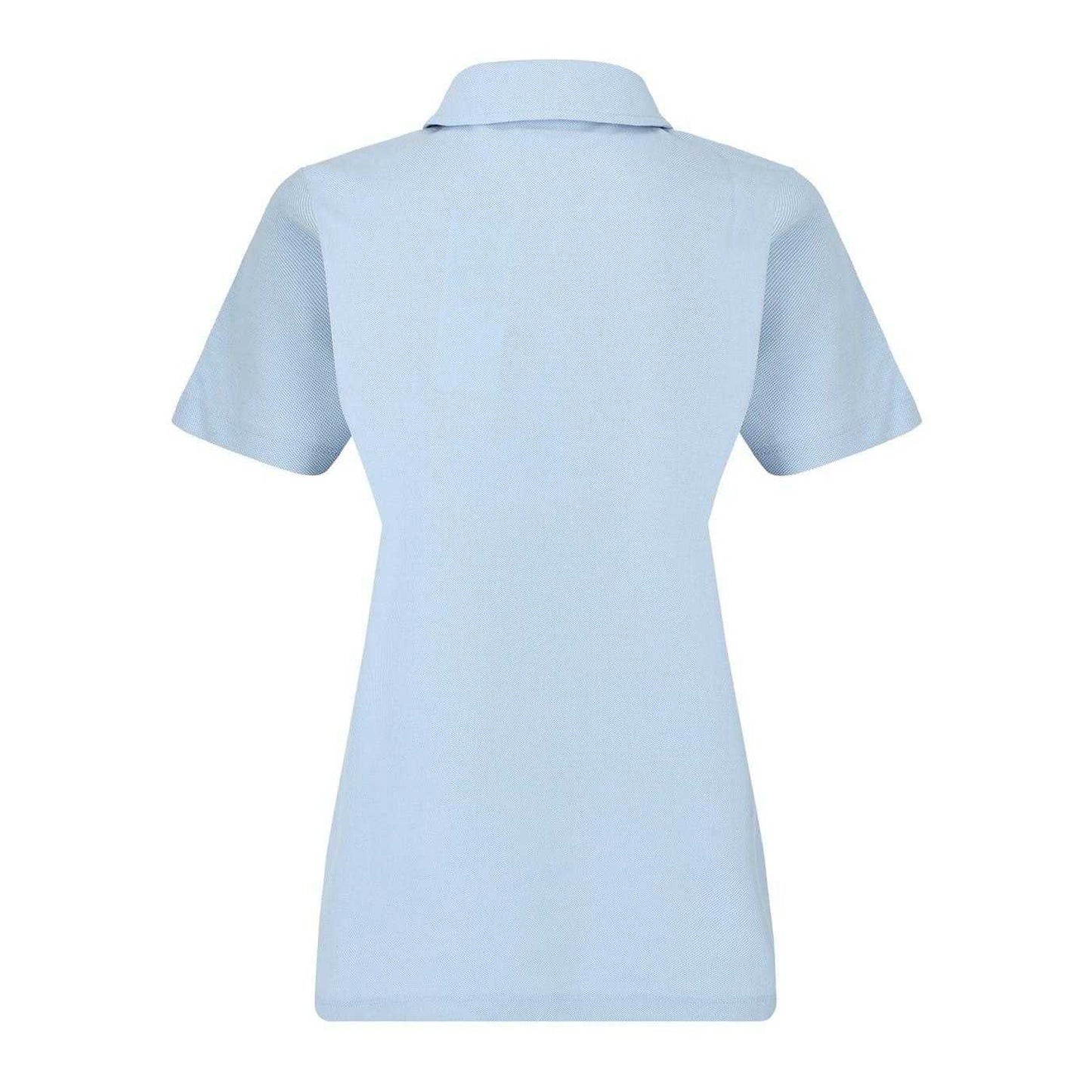 Blue - Back - Slazenger Womens-Ladies Logo Polycotton Polo Shirt