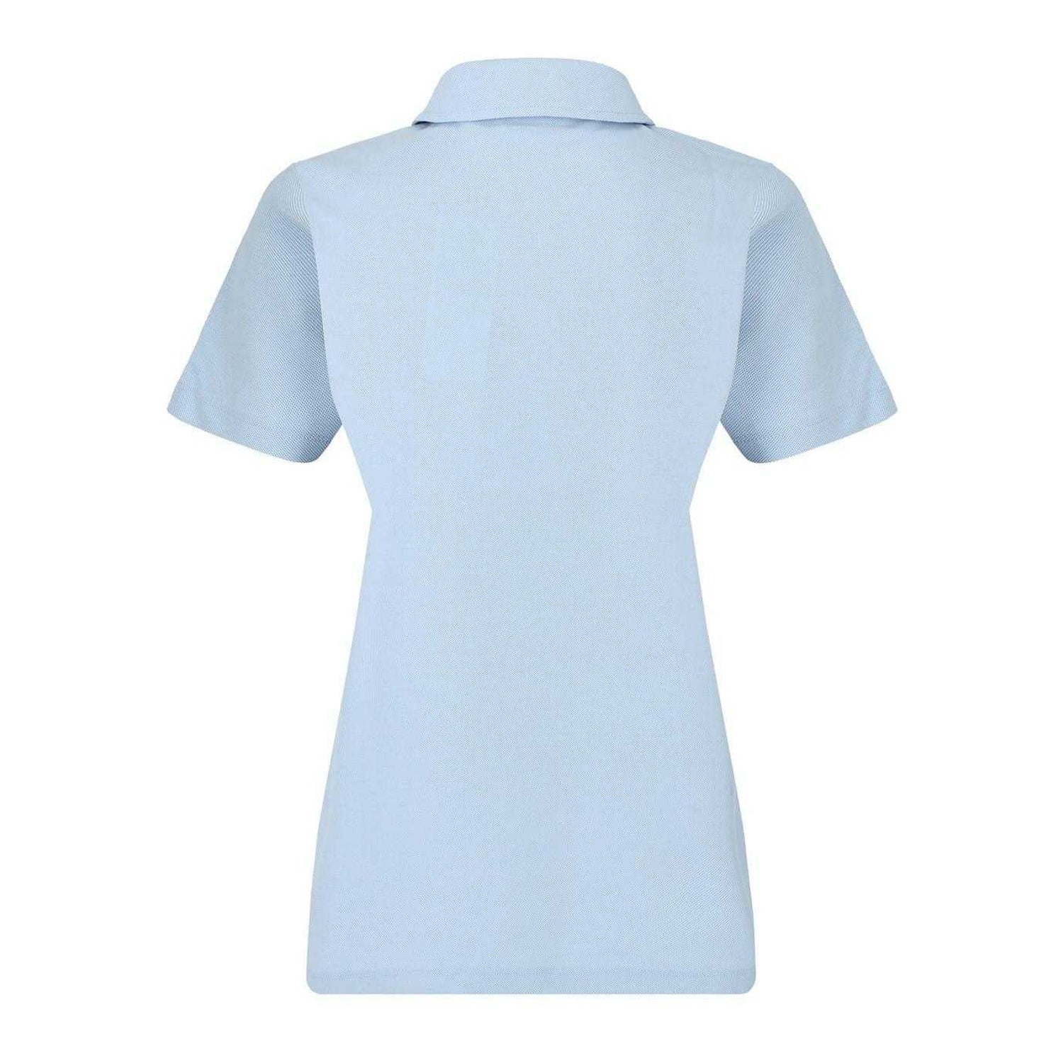 Blue - Back - Slazenger Womens-Ladies Logo Polycotton Polo Shirt