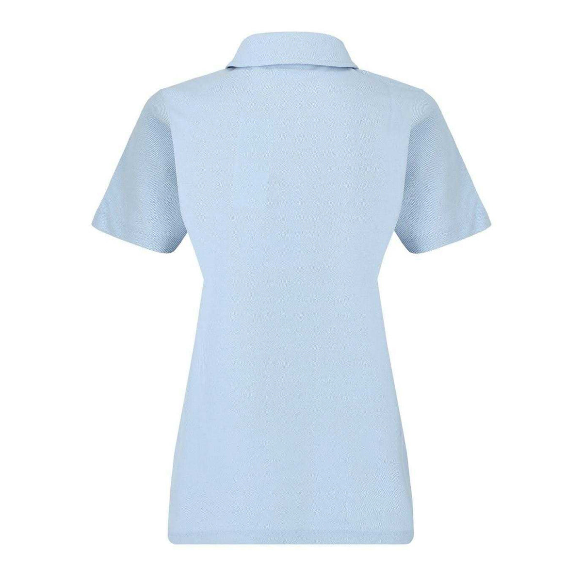 Blue - Back - Slazenger Womens-Ladies Logo Polycotton Polo Shirt