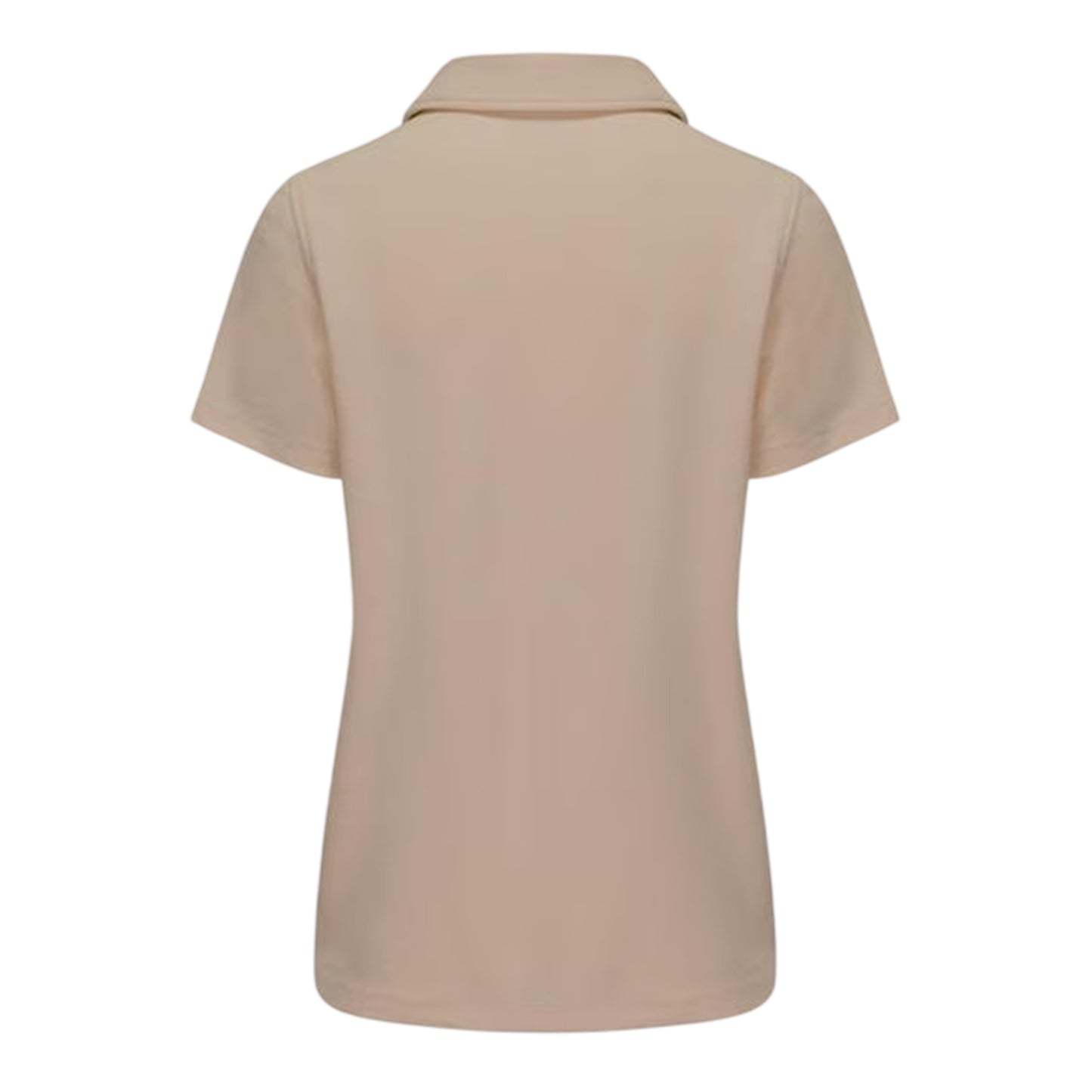 Beige - Back - Slazenger Womens-Ladies Logo Polycotton Polo Shirt