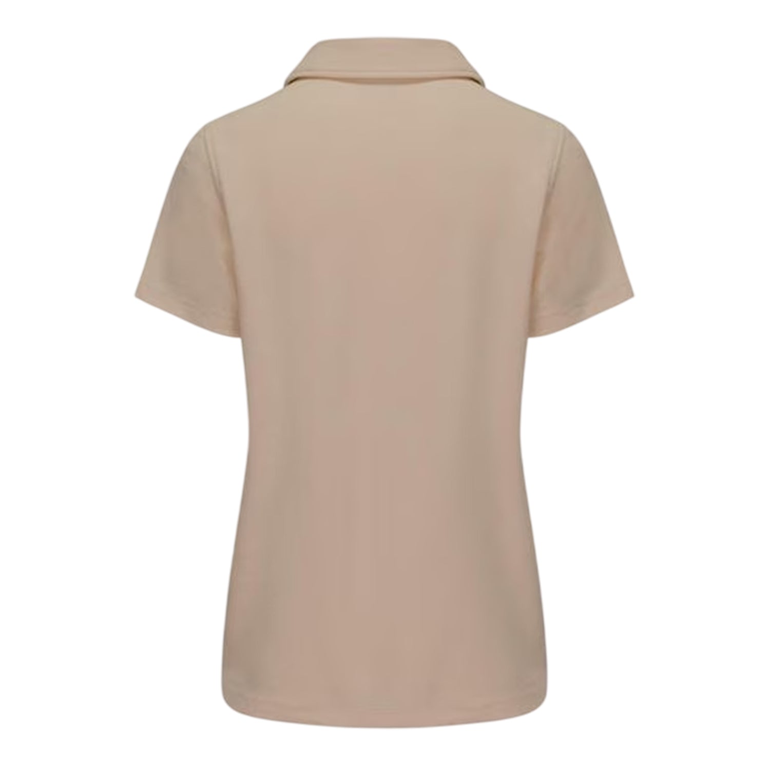 Beige - Back - Slazenger Womens-Ladies Logo Polycotton Polo Shirt