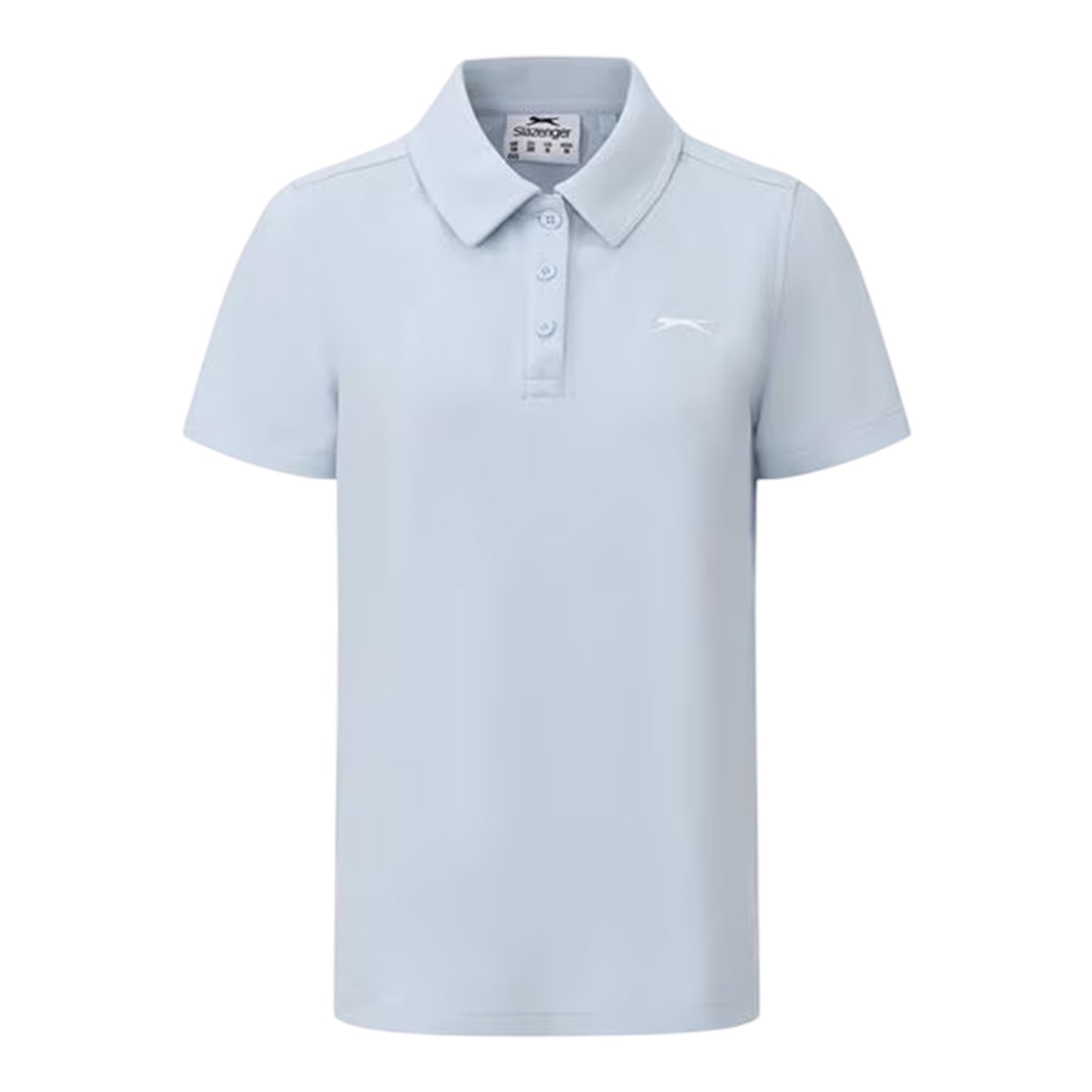 Baby Blue - Front - Slazenger Womens-Ladies Logo Polycotton Polo Shirt