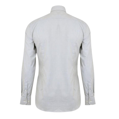 Light Grey - Back - Boss Mens Spread Collar Long-Sleeved Shirt