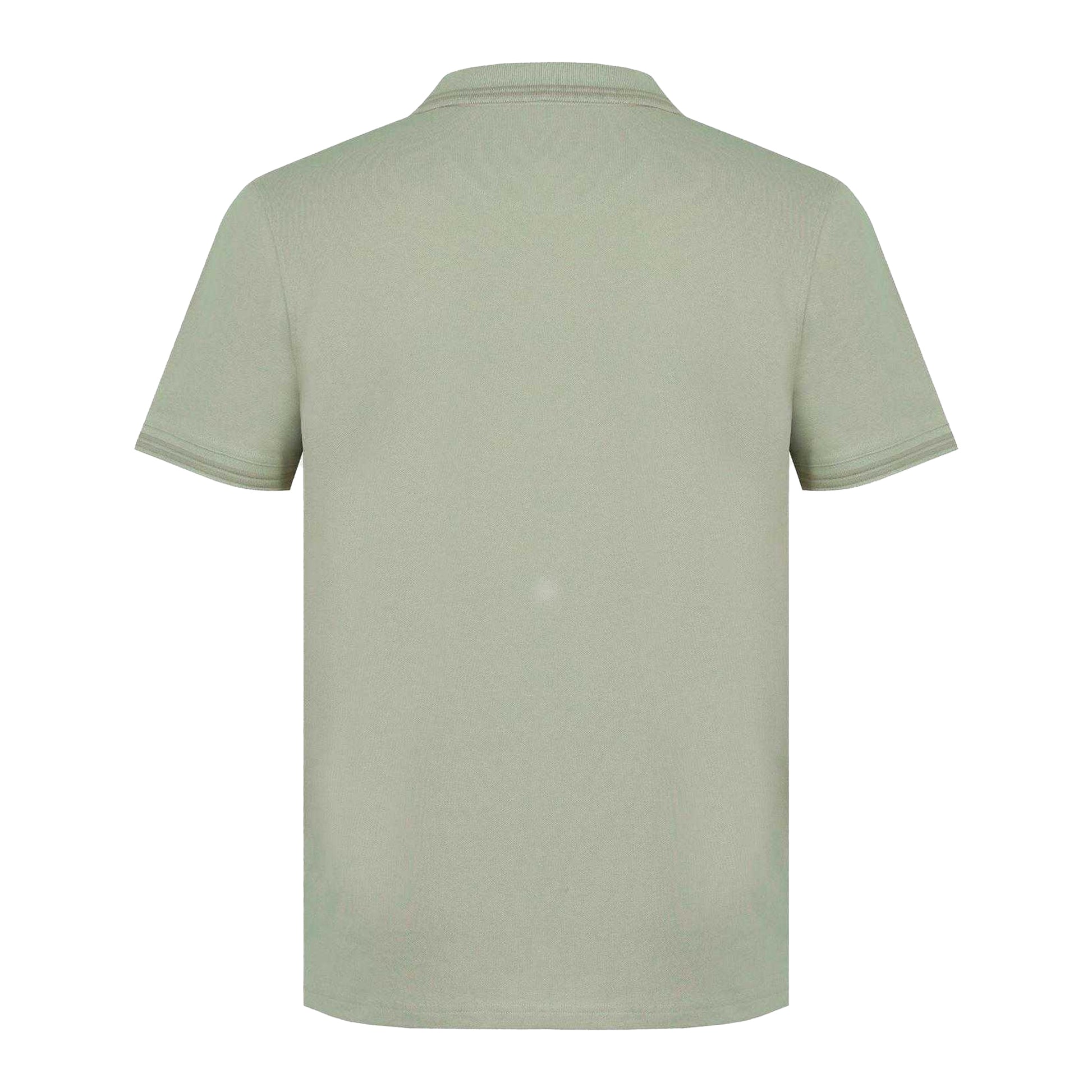 Beige - Back - Firetrap Mens Lazer Logo Cotton Polo Shirt