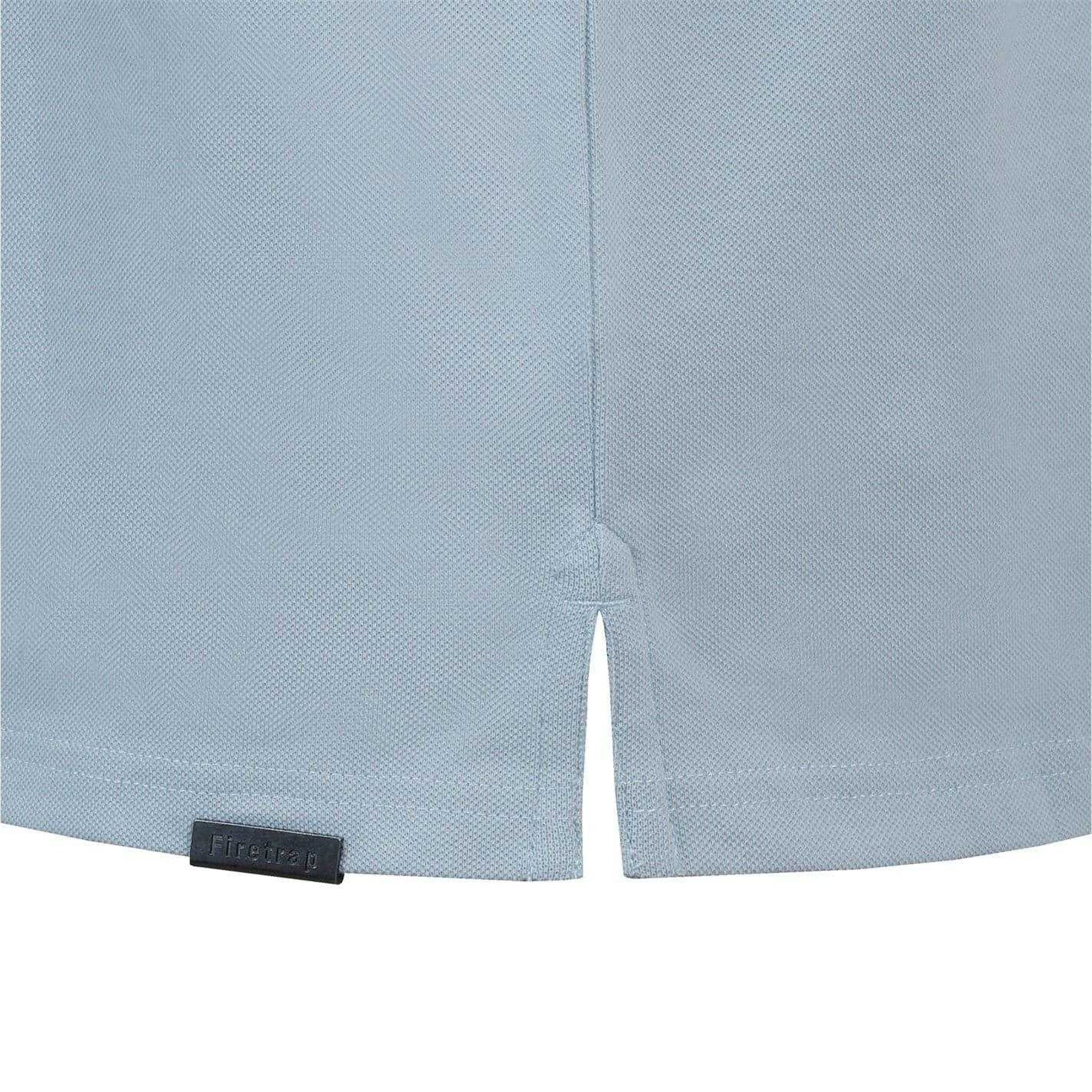 Blue-Black - Side - Firetrap Mens Lazer Logo Cotton Polo Shirt