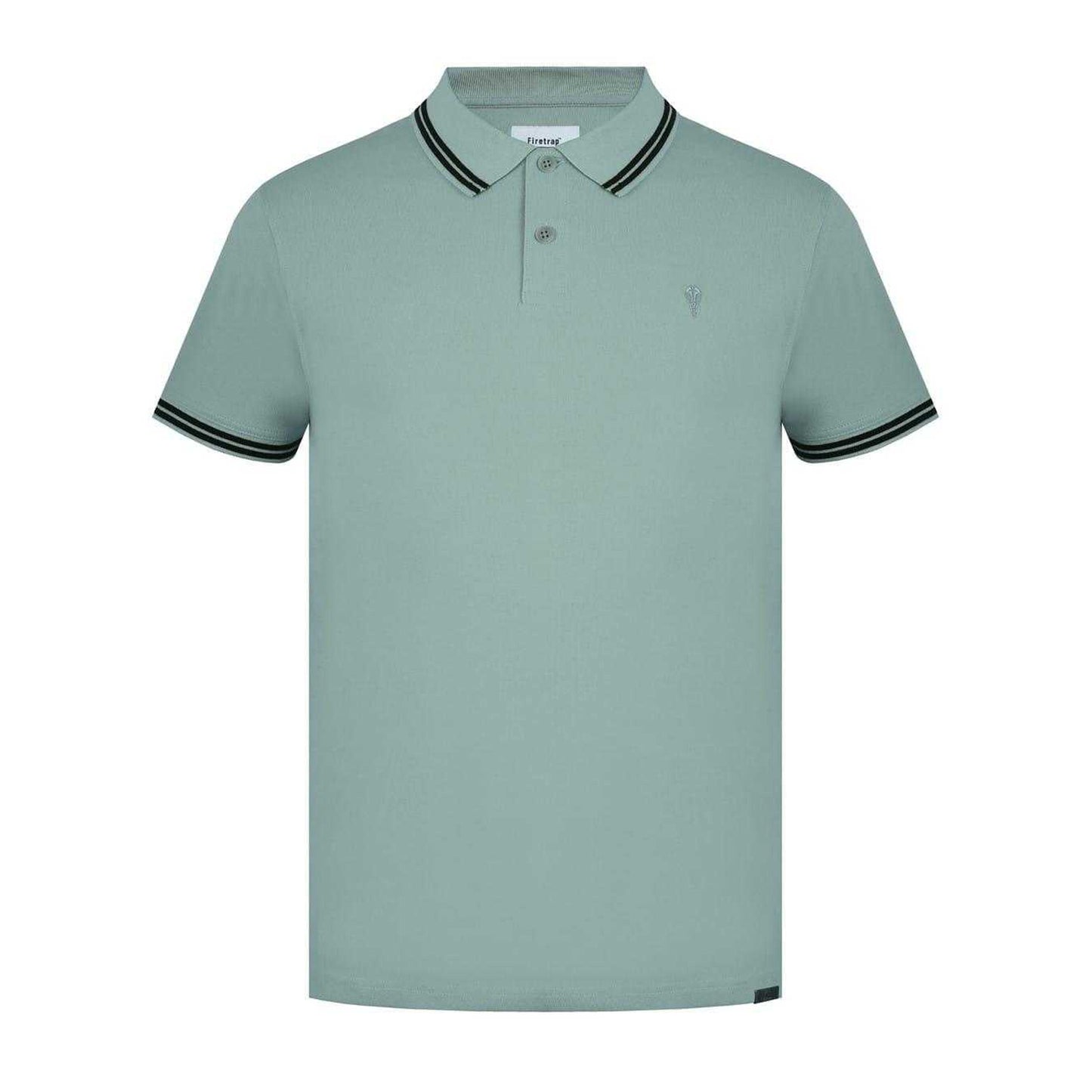 Green - Front - Firetrap Mens Lazer Logo Cotton Polo Shirt