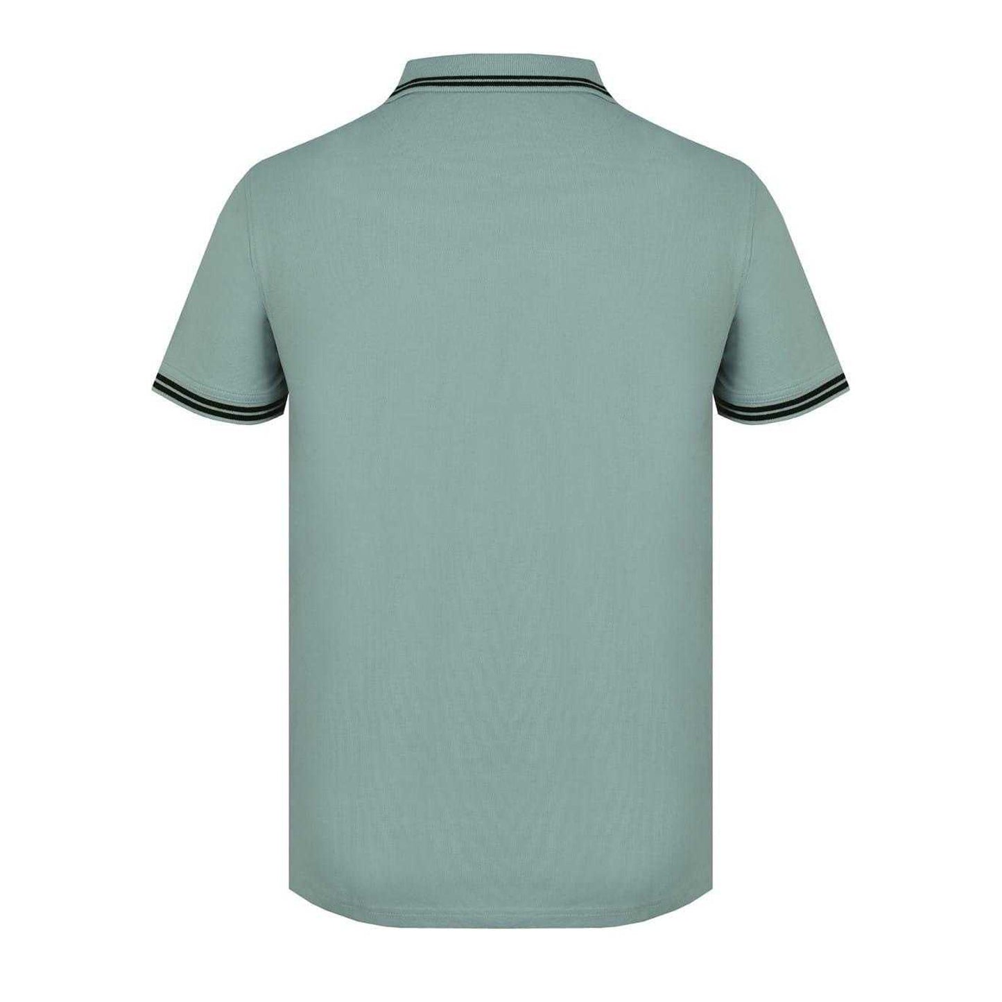 Green - Back - Firetrap Mens Lazer Logo Cotton Polo Shirt