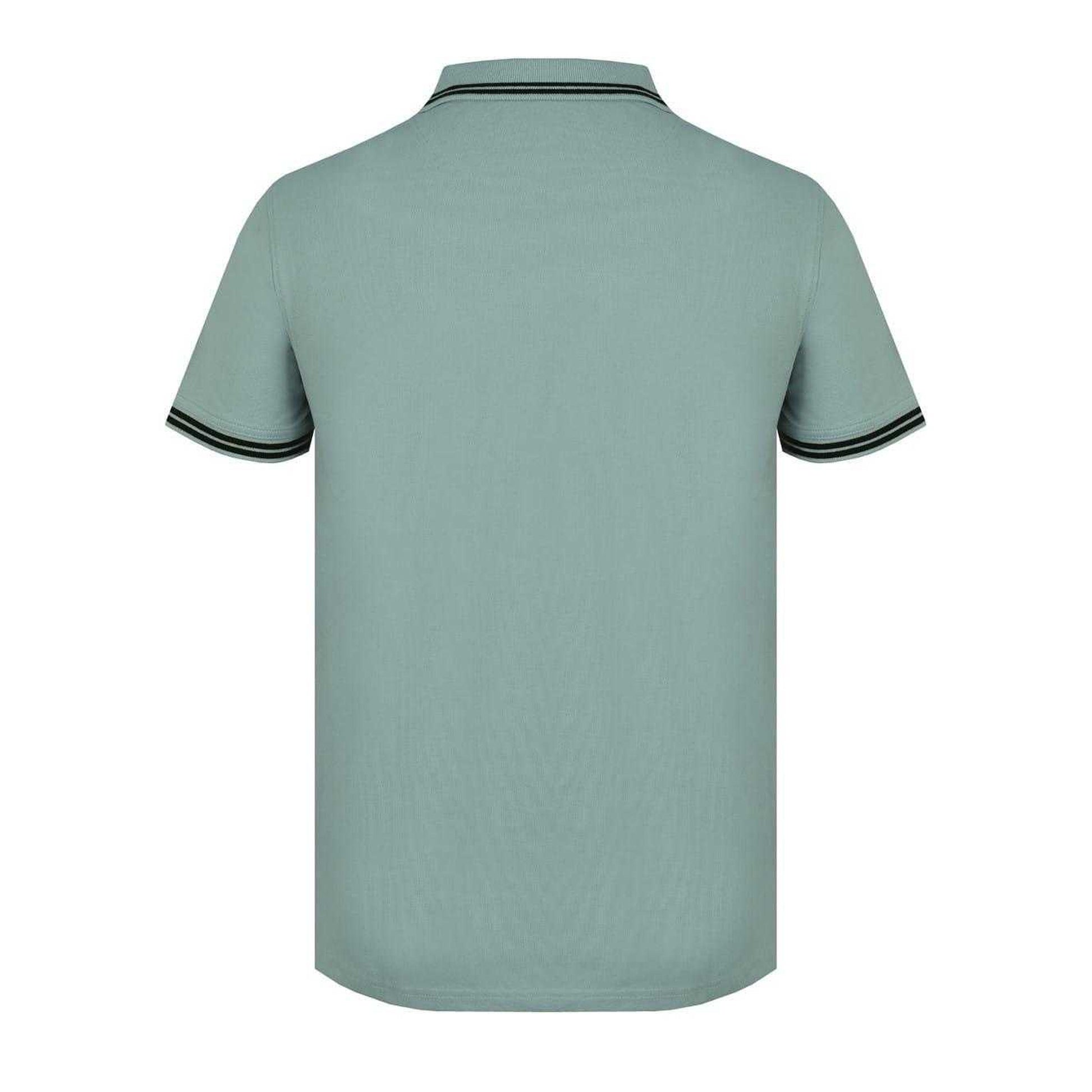 Green - Back - Firetrap Mens Lazer Logo Cotton Polo Shirt