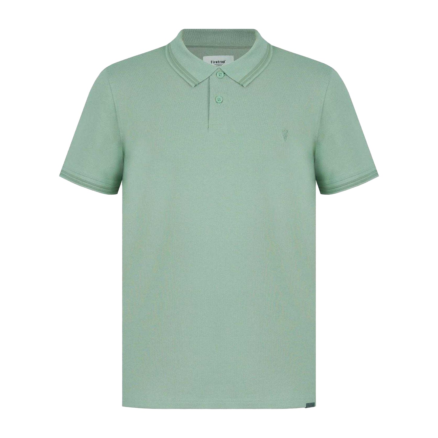 Light Green - Front - Firetrap Mens Lazer Logo Cotton Polo Shirt