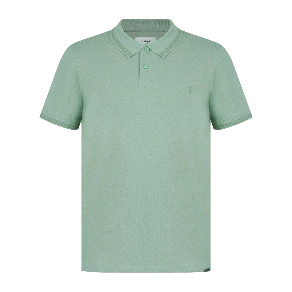 Light Green - Front - Firetrap Mens Lazer Logo Cotton Polo Shirt
